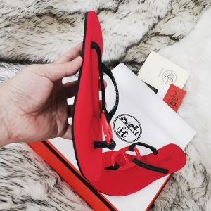 Alternative view of Hermes Kala Nera Slides Women Rubber In Red