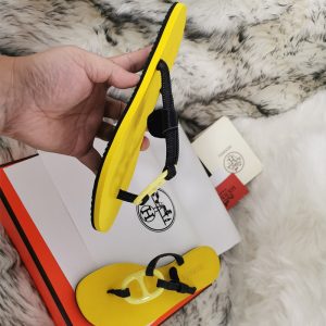 Alternative view of Hermes Kala Nera Slides Women Rubber In Yellow
